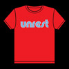 UNREST Perfect Teeth logo t-shirt in red