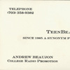 Teen-Beat business cards