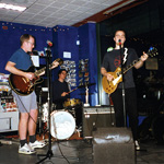 John Lindaman, Matt Datesman, and Mark Robinson perform as Mark Robinson at Now Fashion & Music in Arlington, Virginia
